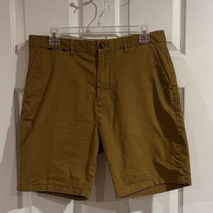 Scotch & Soda Men's Tan Chino‎ Flat Front Shorts size 32
